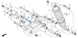 CBF1000T drawing REAR CUSHION