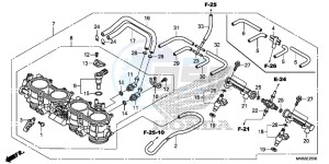 CBR1000RAG CBR1000 - Fireblade ABS Europe Direct - (ED) drawing THROTTLE BODY