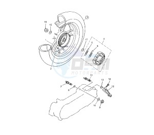 YN NEO'S 50 drawing REAR WHEEL