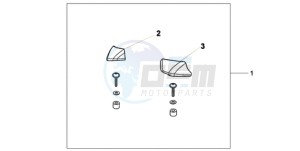 CBF600N9 Europe Direct - (ED / 25K) drawing PILLION ARM REST SET