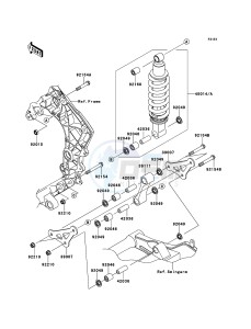 Z1000 ABS ZR1000EDF FR XX (EU ME A(FRICA) drawing Suspension/Shock Absorber