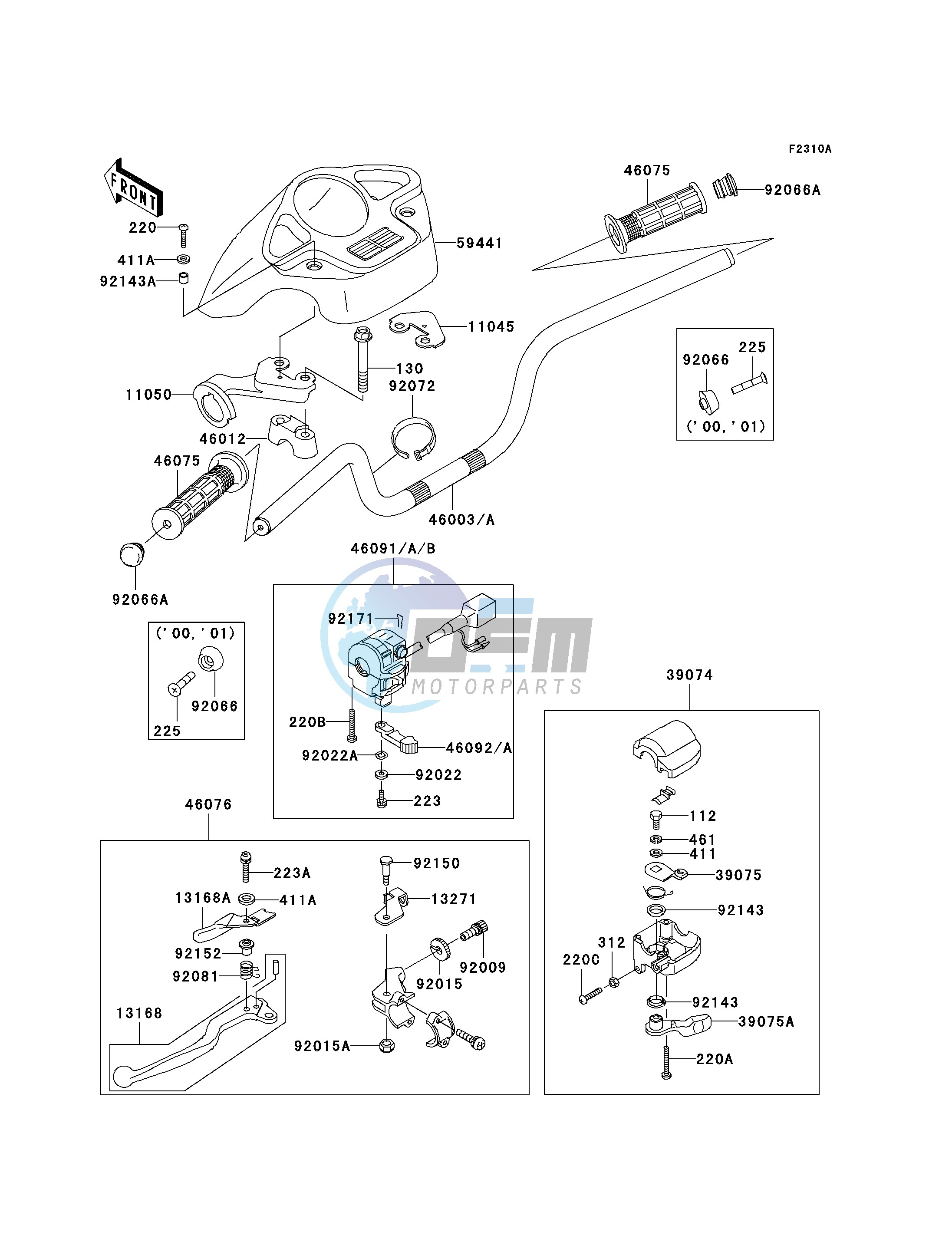 HANDLEBAR -- A2_A3_A4- -