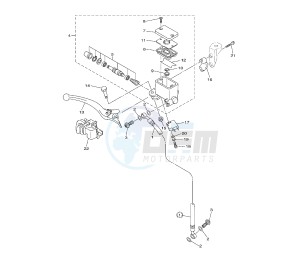 WR F 450 drawing FRONT MASTER CYLINDER