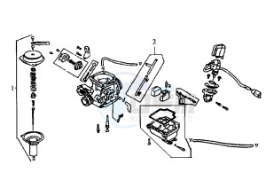 NEW DUKE - 125 cc drawing CARBURETTOR