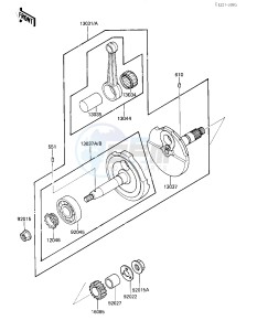 KLT 110 A [KLT110] (A1-A2) [KLT110] drawing CRANKSHAFT