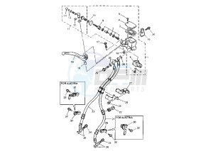 XJ S DIVERSION 900 drawing FRONT MASTER CYLINDER