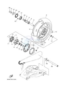 MTN-1000D MT-10 SP MT-10 SP (BW81) drawing REAR WHEEL