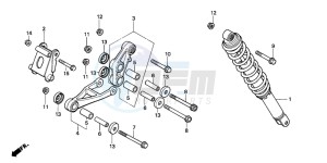 NSR50F drawing REAR CUSHION