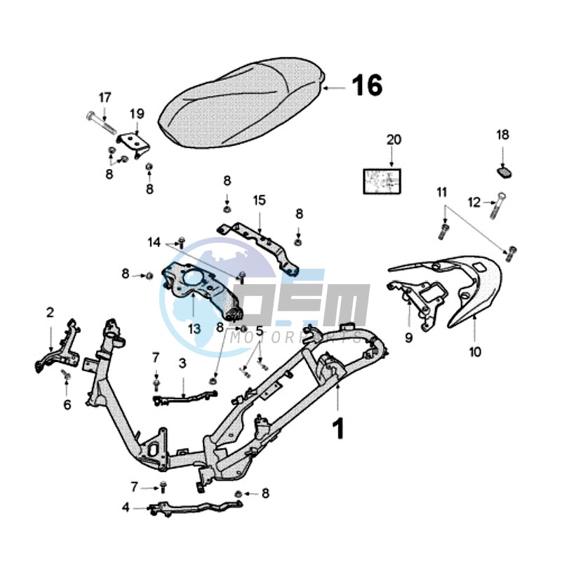 FRAME AND SADDLE