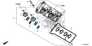 CBR650FAH 2ED - (2ED) drawing CYLINDER HEAD COVER