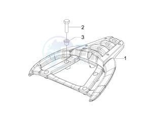 Carnaby 250 4t ie e3 drawing Rear luggage rack