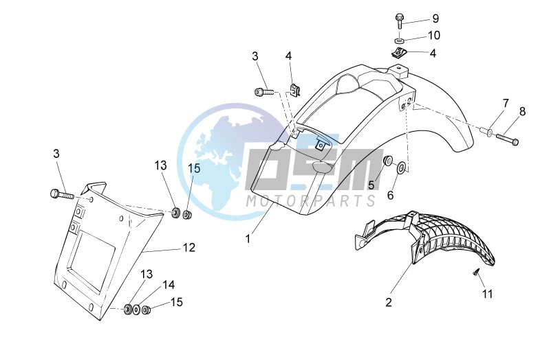 Rear body I- Mudguard