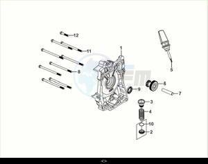 FIDDLE II 50 EFI (AF05W6-NL) (M2) drawing R. CRANK CASE COVER