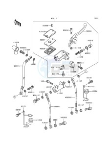 ZR 750 F [ZR-7] (F1) drawing FRONT MASTER CYLINDER