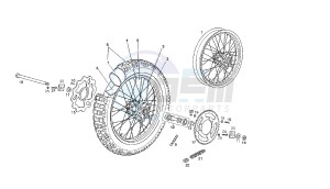 SENDA R-SM DRD RACING - 125 CC VTHDR2A1A VTHDR1A1A 4T drawing REAR WHEEL SENDA R