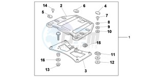 VFR1200XC drawing TOP BOX BRACKET