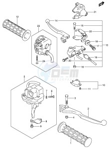 LT-A700X (E17) drawing HANDLE LEVER