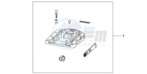 CBF1000SA France - (F / ABS CMF) drawing RR.CARRIER BASE