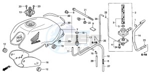 CBF600NA drawing FUEL TANK (CBF600N/NA)