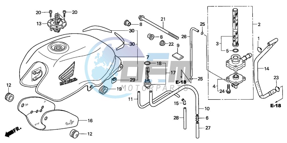 FUEL TANK (CBF600N/NA)