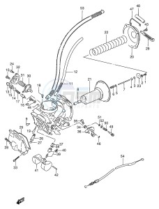 VS600GL (E2) INTRUDER drawing CARBURETOR (FRONT)