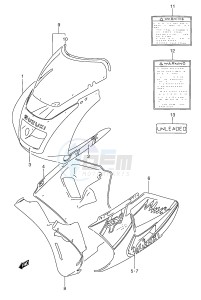 RGV250 (E24) drawing COWLING  BODY (MODEL N 13Z)