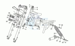 California III 1000 Iniezione Iniezione drawing Front/rear shock absorber