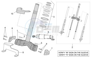 Atlantic 500 drawing Front fork - Stem base