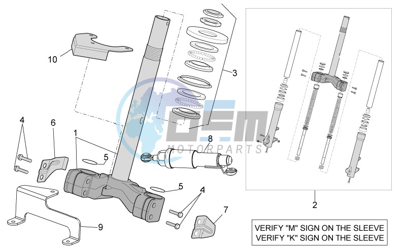 Front fork - Stem base