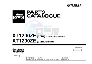 XT1200ZE SUPER TENERE ABS (2KB9 2KBA) drawing .1-Front-Page