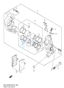 GSX1300B B-KING drawing FRONT CALIPER