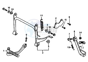 SUPER DUKE - 125 cc drawing STAND