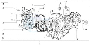 Liberty 125 Leader RST ptt(E) Spain drawing Crankcase