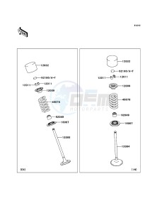 Z1000 ABS ZR1000EDFA FR XX (EU ME A(FRICA) drawing Valve(s)