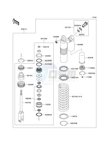 KX 250 T [KX250F] (T8F) T8F drawing SHOCK ABSORBER-- S- -