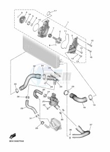 NIKEN GT MXT850D (B5B1) drawing WATER PUMP