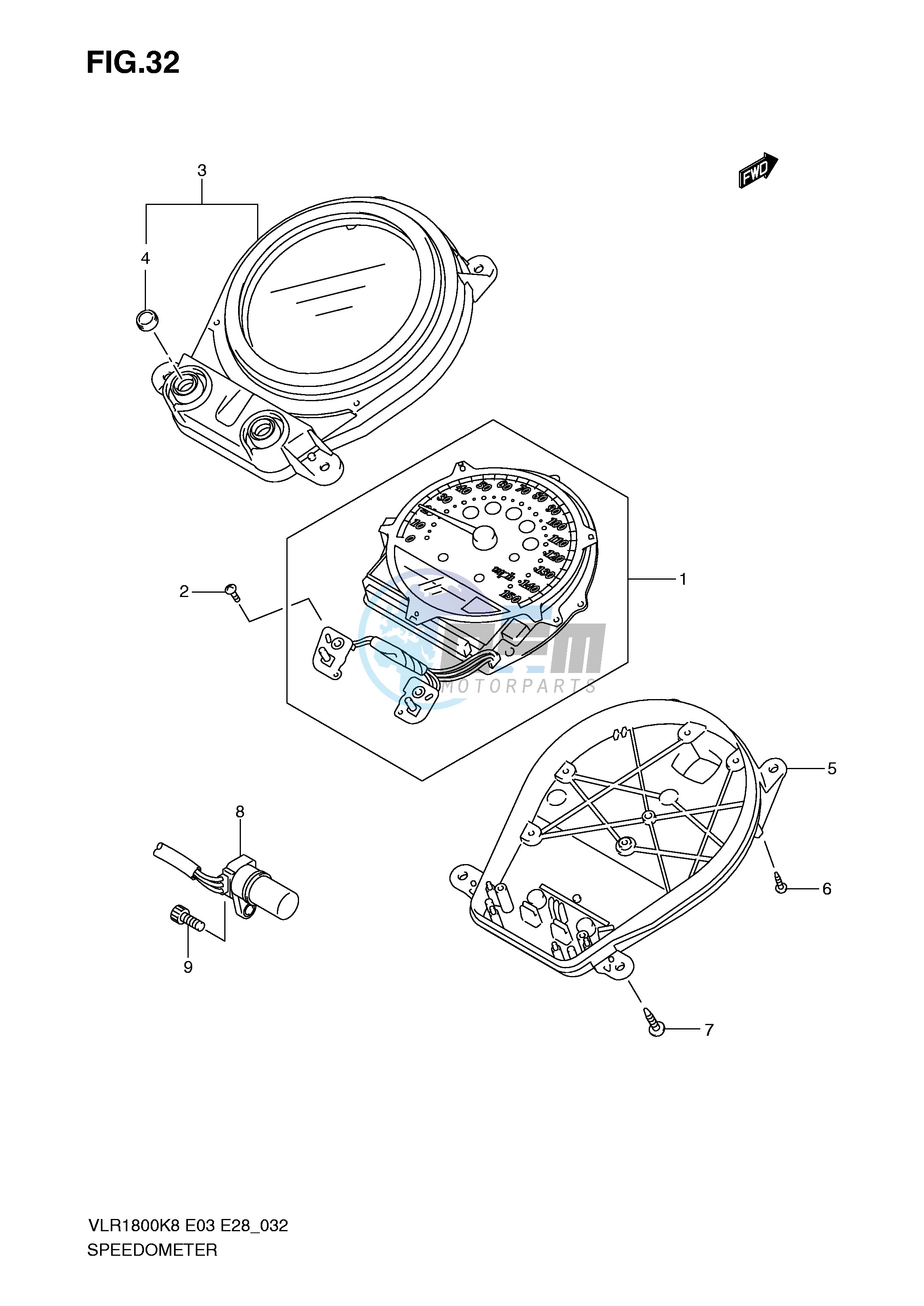 SPEEDOMETER (VLR1800K8 TK8 K9 L0)