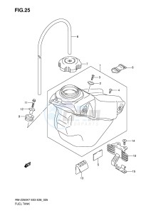 RM-Z250 (E3-E28) drawing FUEL TANK