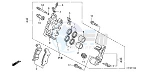 TRX450ERC drawing FRONT BRAKE CALIPER