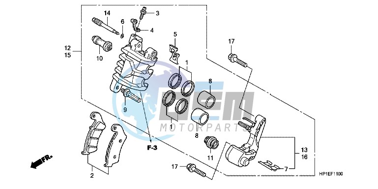 FRONT BRAKE CALIPER