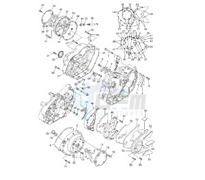 XVS A MIDNIGHT STAR 1300 drawing CRANKCASE COVER