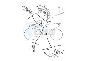 YZ F 250 drawing ELECTRICAL DEVICES