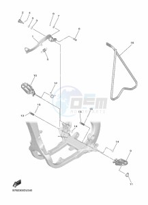 YZ250F (BSB2) drawing STAND & FOOTREST