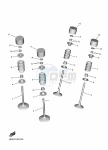 YZ450F (B2WD) drawing VALVE