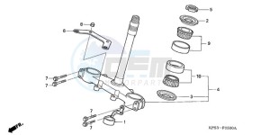 CRF230F9 Europe Direct - (ED / CMF) drawing STEERING STEM