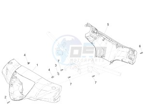 Liberty 150 iGet 4T 3V ie ABS (APAC) drawing Handlebars coverages