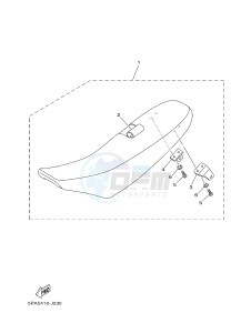 YZ85 YZ85LW (1SN4 1SN6 1SP4 1SP6) drawing SEAT