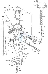 GZ250 (P34) drawing CARBURETOR