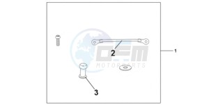 CBR1000RA9 Australia - (U / ABS SPC) drawing TANK BAG ATT KIT