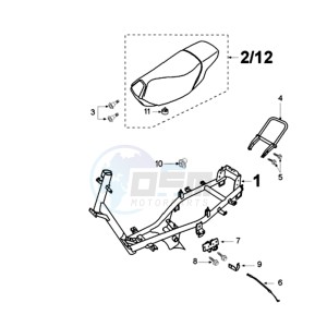 VIVA ND drawing FRAME AND SADDLE